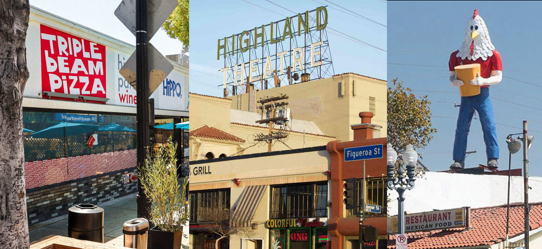 Montage of Highland Park attractions